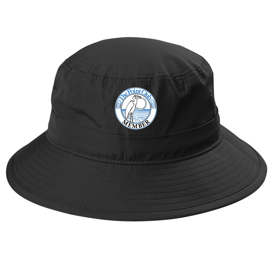 Bucket, a Black Printed UV Bucket Hat