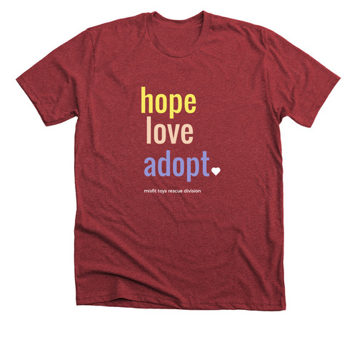 Misfit Toys Tshirt Fundraiser, a Heather Canvas Red Premium Unisex Tee