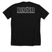 PASB on Broadway!, a Solid Black Blend Premium Unisex Tee (back-view)