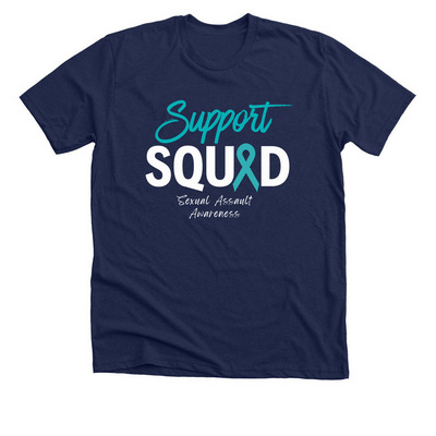 Sexual Assault Awareness Month, a Solid Navy Blend Premium Unisex Tee