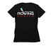 Black Shirts and Hoodies, a Black Women's Slim Fit Tee (back-view)