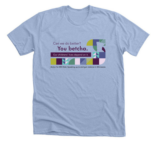 You betcha., a Heather Baby Blue Premium Unisex Tee
