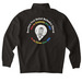 DFUMC Two Sides, a Black Midweight Quarter Zip Pullover (back-view)