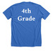 Adult Fourth Grade Field Day Shirt, a Heather True Royal Premium Unisex Tee (back-view)