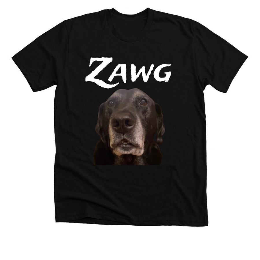 Zawg tee-shirt!, a Solid Black Blend Premium Unisex Tee
