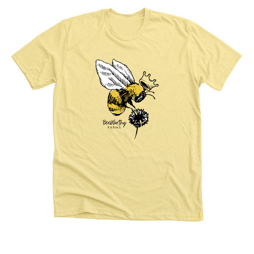 Queen Bee Part Deux, a Heather Yellow Gold Premium Unisex Tee