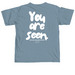 You Are Seen., a Ice Blue Comfort Colors Unisex Tee (back-view)