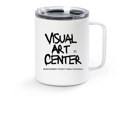 VAC TRAVEL MUG, a White Stainless Steel Travel Mug