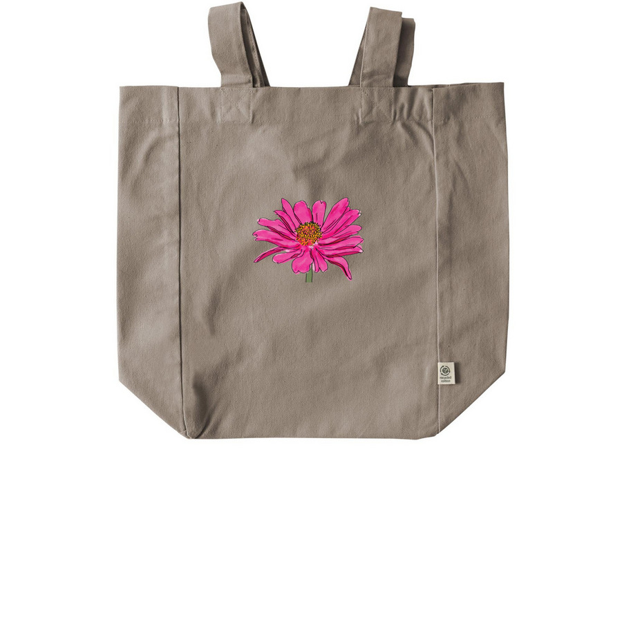 We have to take care of eachother blue tote&nbsp;, a Pumice Recycled Cotton Tote Bag