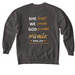 Aria Joy Miracle 2026, a Pepper Comfort Colors Crewneck Sweatshirt (back-view)