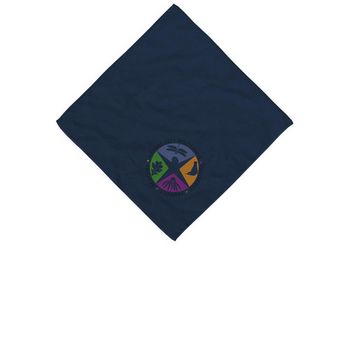 Kansas City WildLands Standard Bandana, a Navy Cotton Bandana
