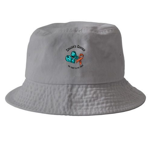 Callen's Corner-Gloves/Ribbon, a Grey Printed Bucket Hat