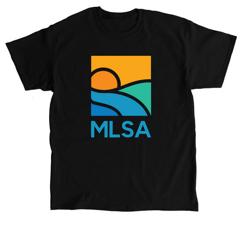 Large MLSA Logo Shirts, a Black Classic Unisex Tee