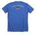 Hoosiers on the Camino chapter shirts, a Heather True Royal Premium Unisex Tee (back-view)
