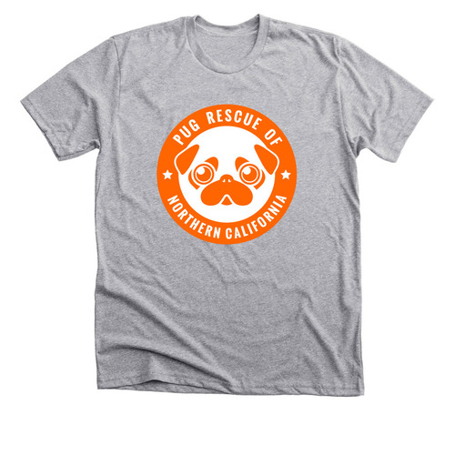 Pug Rescue Fundraising&nbsp;, a Athletic Heather Premium Unisex Tee