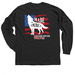 Rediscover Wolves, a Black Classic Long Sleeve Tee (back-view)
