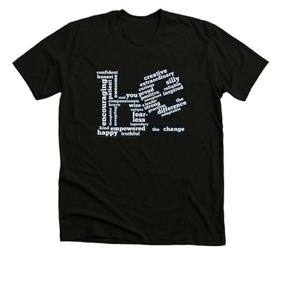 Be...the change!, a Solid Black Blend Premium Unisex Tee