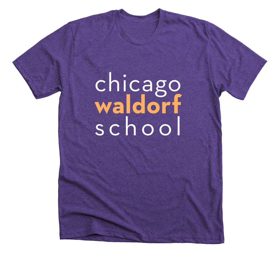 Classic Logo, a Heather Team Purple Premium Unisex Tee