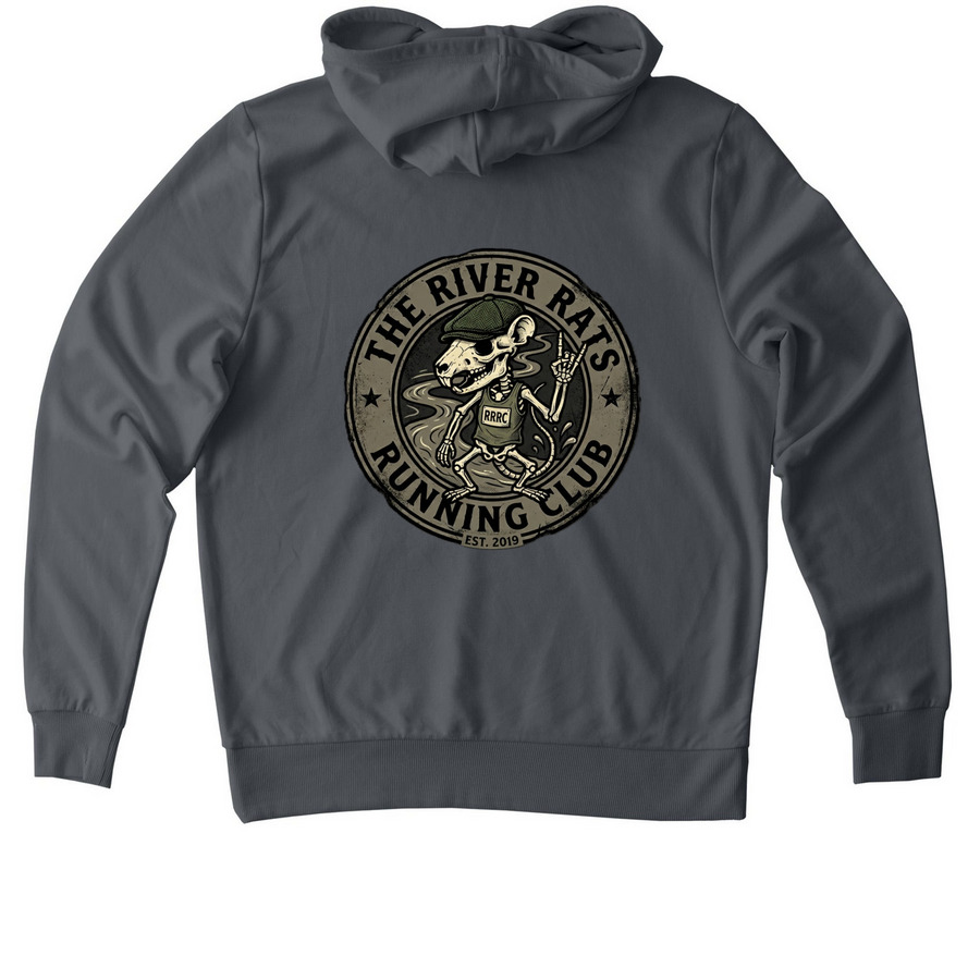 RRRC Punk Collection Hoodies '26, a Terrain Grey Allmade Organic French Terry Pullover Hoodie (back-view)
