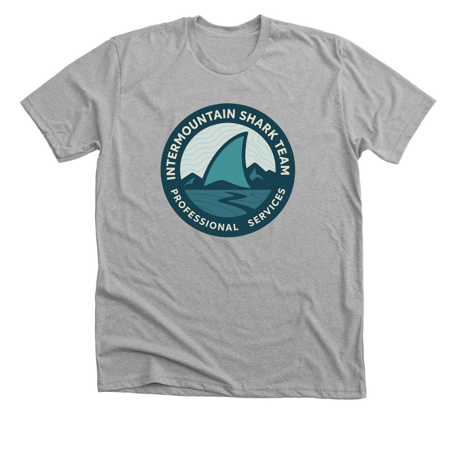 Shark Team Swag, a Athletic Heather Premium Unisex Tee