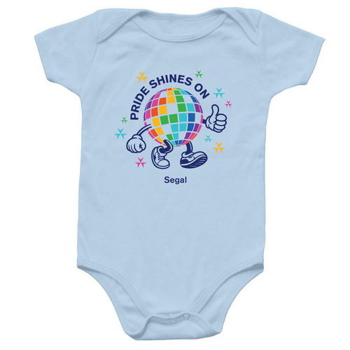Pride@Segal 2026 Light Background Baby Onesie, a Light Blue Infant Onesie