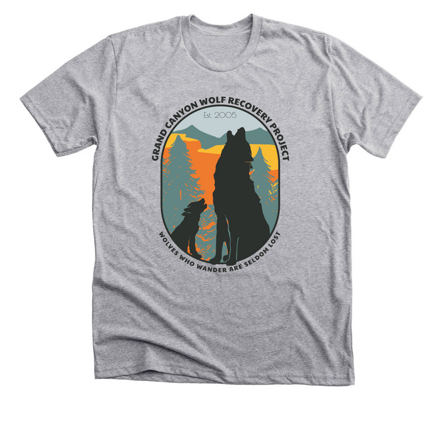 Wolves who wander are seldom lost&nbsp;, a Athletic Heather Premium Unisex Tee