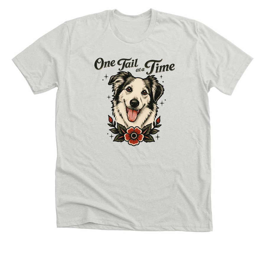 OTAT Classic Tee, a Heather Cement Premium Unisex Tee