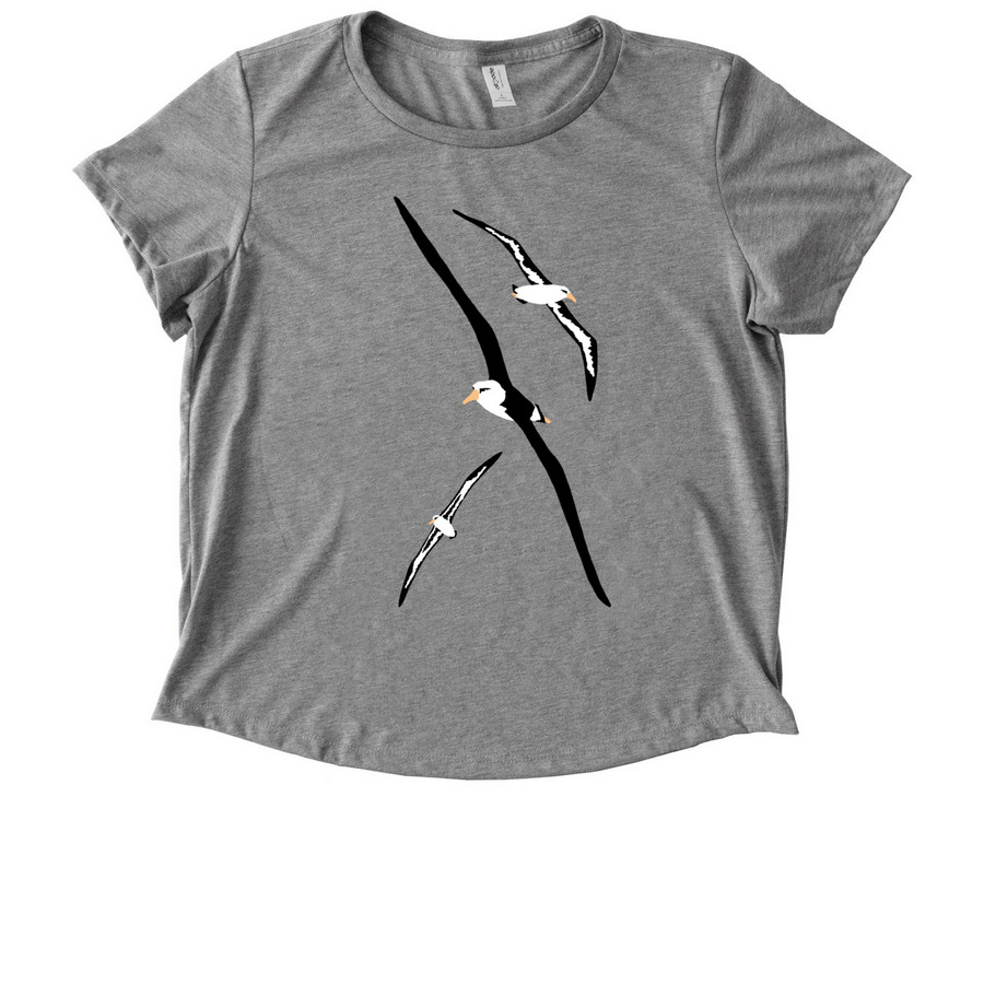 Flying&nbsp;M?l? - Shirt, a Aluminum Grey Allmade Eco Triblend Women?s Scoop Neck Tee