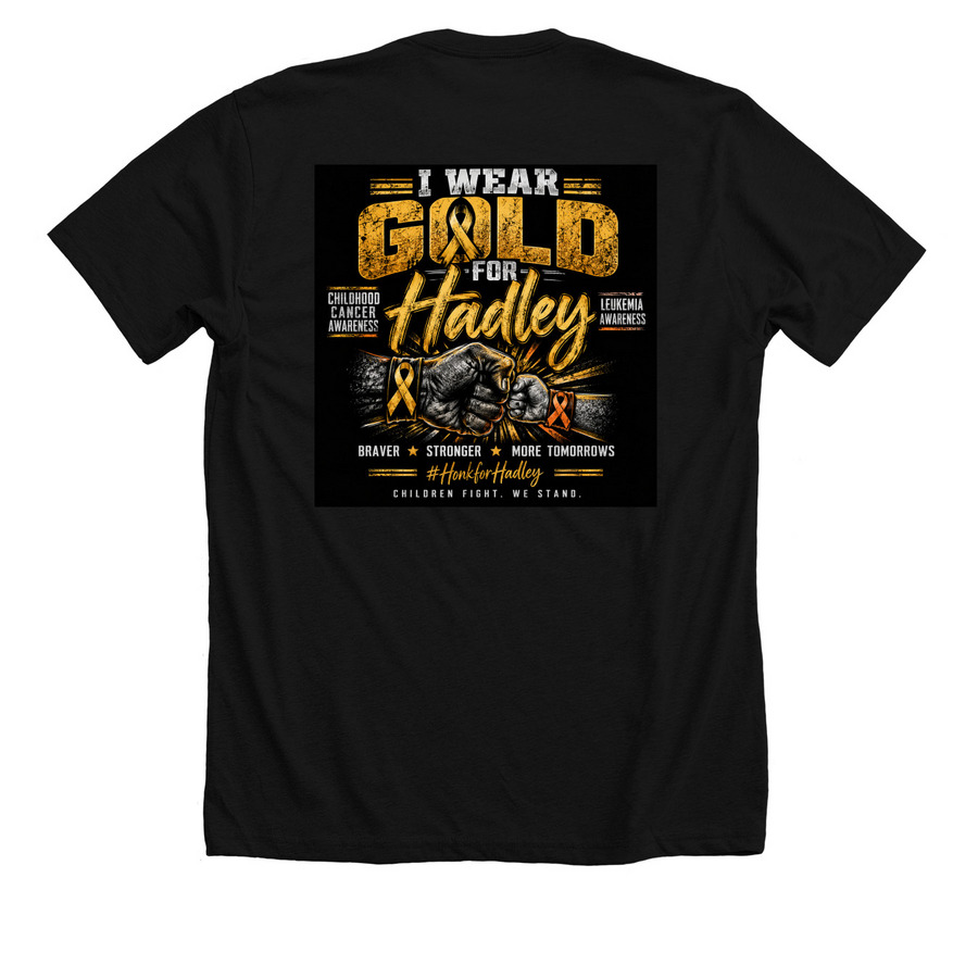 Fist Bump, a Solid Black Blend Premium Unisex Tee (back-view)