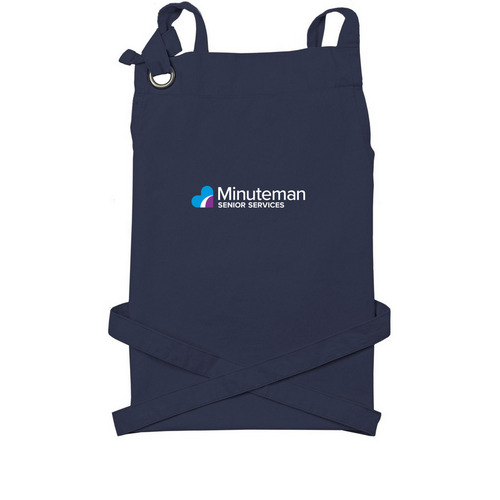 Minuteman Senior Services Aprons, a Navy Cotton Canvas Pocket Apron
