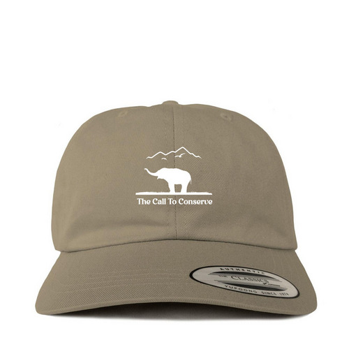 The Elephant Fieldwork Hat, a Khaki Printed Classic Baseball Cap