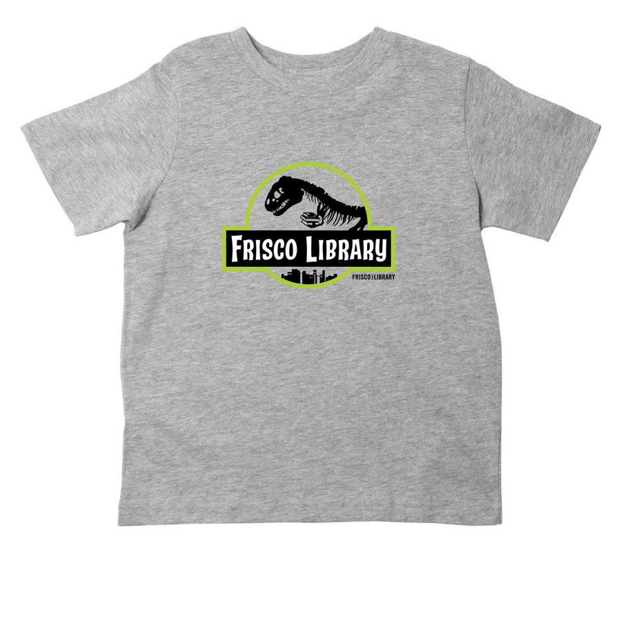 Jurassic Library - Toddler Sizing, a Heather Toddler Tee