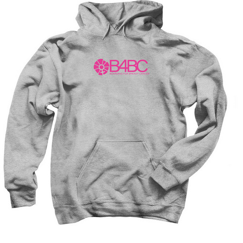 B4BC Pink&nbsp;, a Sport Grey Pullover Hoodie