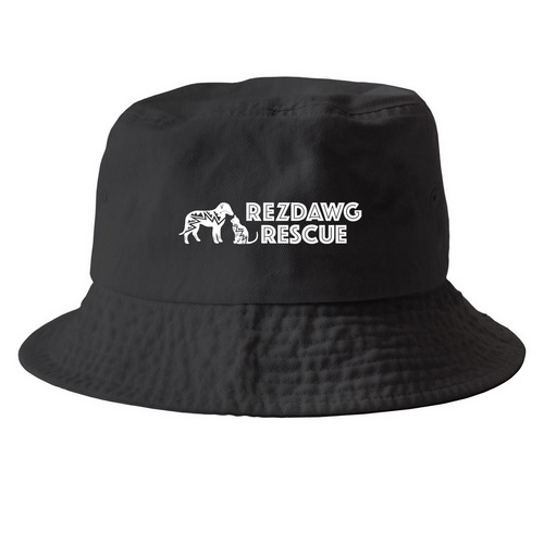 Go Team RezDawg!, a Black Printed Bucket Hat