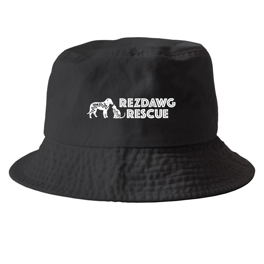 Go Team RezDawg!, a Black Printed Bucket Hat