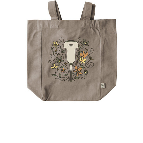 Pretty Probe Tote Bag, a Pumice Recycled Cotton Tote Bag
