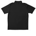 Lucky 5, a Black Unisex Performance Polo (back-view)