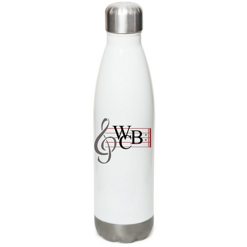 WCB Water Bottle, a White Stainless Steel Water Bottle