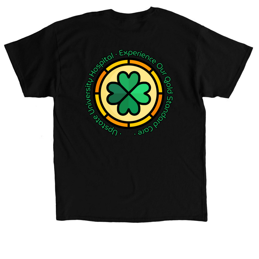 St Patrick's Upstate Shirt, a Black Classic Unisex Tee (back-view)