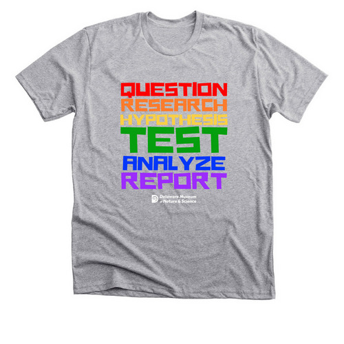 Scientific Method Rainbow, a Athletic Heather Premium Unisex Tee