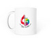 Mug, a White Coffee Mug (back-view)