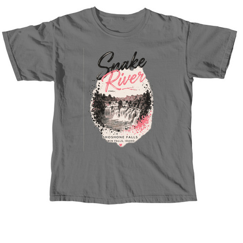 Shoshone Falls, a Grey Comfort Colors Unisex Tee