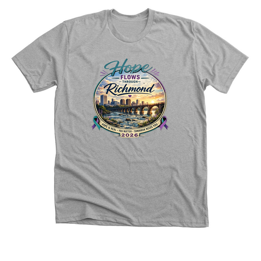 Richmond Walk, a Athletic Heather Premium Unisex Tee