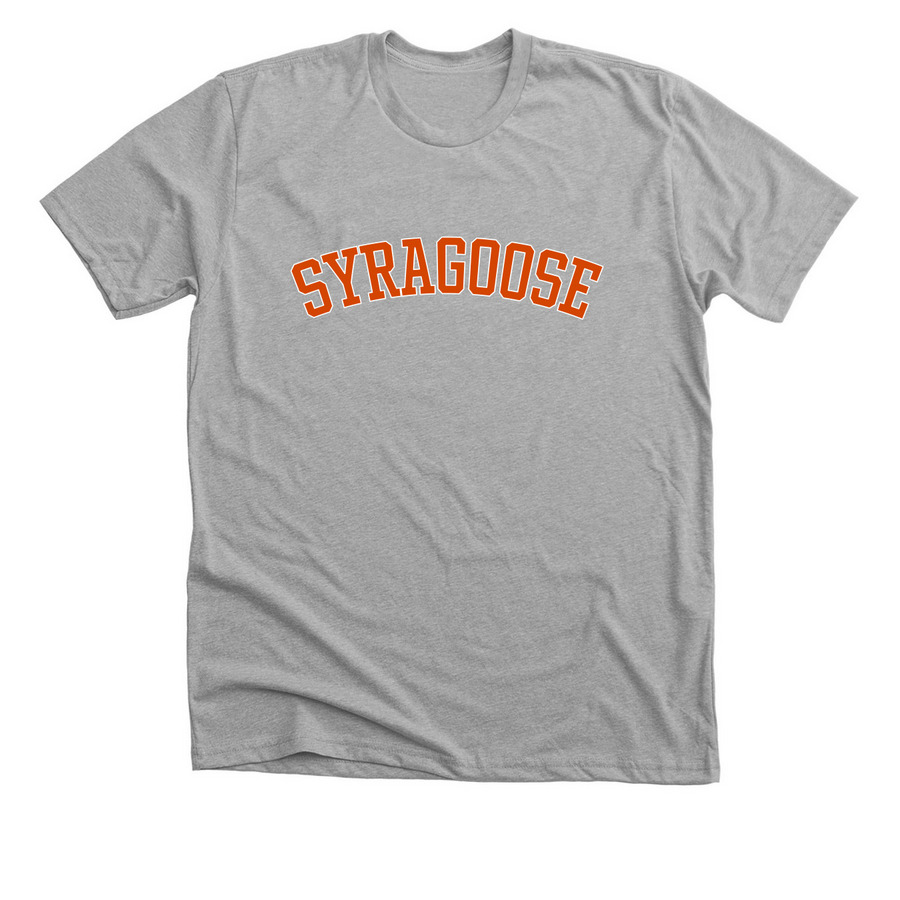 SyraGoose, a Athletic Heather Premium Unisex Tee