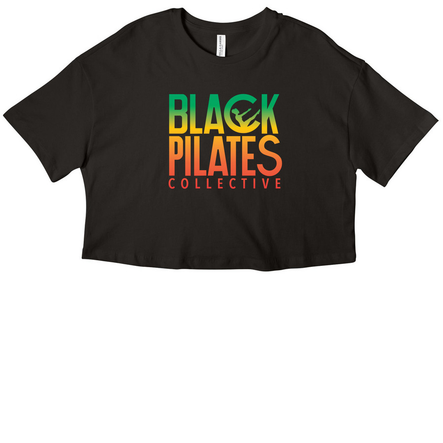 BLACK PILATES COLLECTIVE, a Black Women?s Cropped Cotton Tee