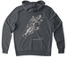 Cabezon gyotaku sweaters&nbsp;, a Terrain Grey Allmade Organic French Terry Pullover Hoodie (back-view)