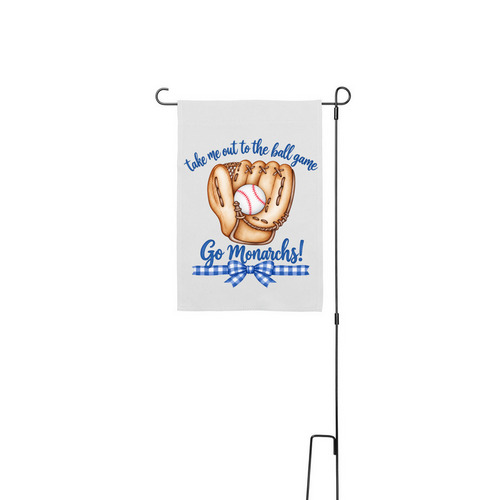 YARD FLAG&nbsp;, a White 12" x 18" Yard Flag with Stake