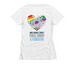 You Belong Pride 2023 T-Shirt, a White Women's Slim Fit Tee (back-view)