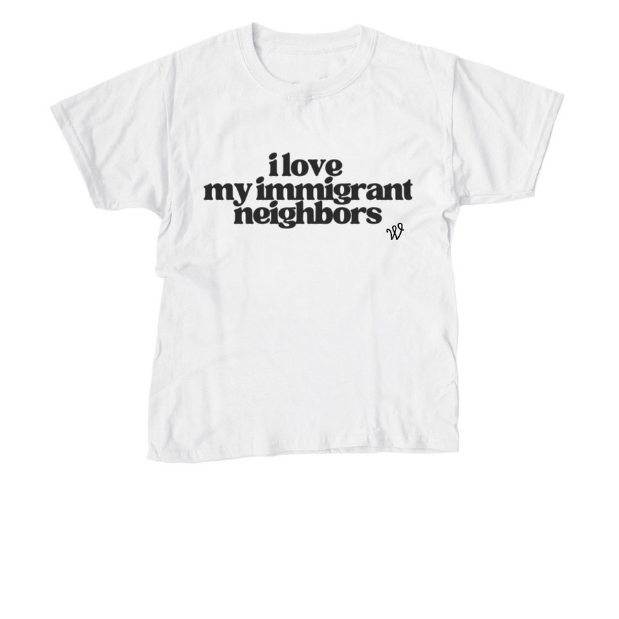 Love My Neighbor Tee, a White Youth Unisex Tee