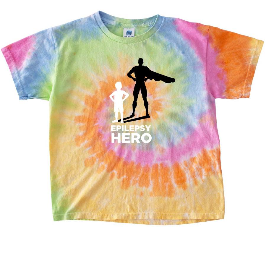 Epilepsy Hero Tshirt, a Eternity Youth Tie Dye Tee